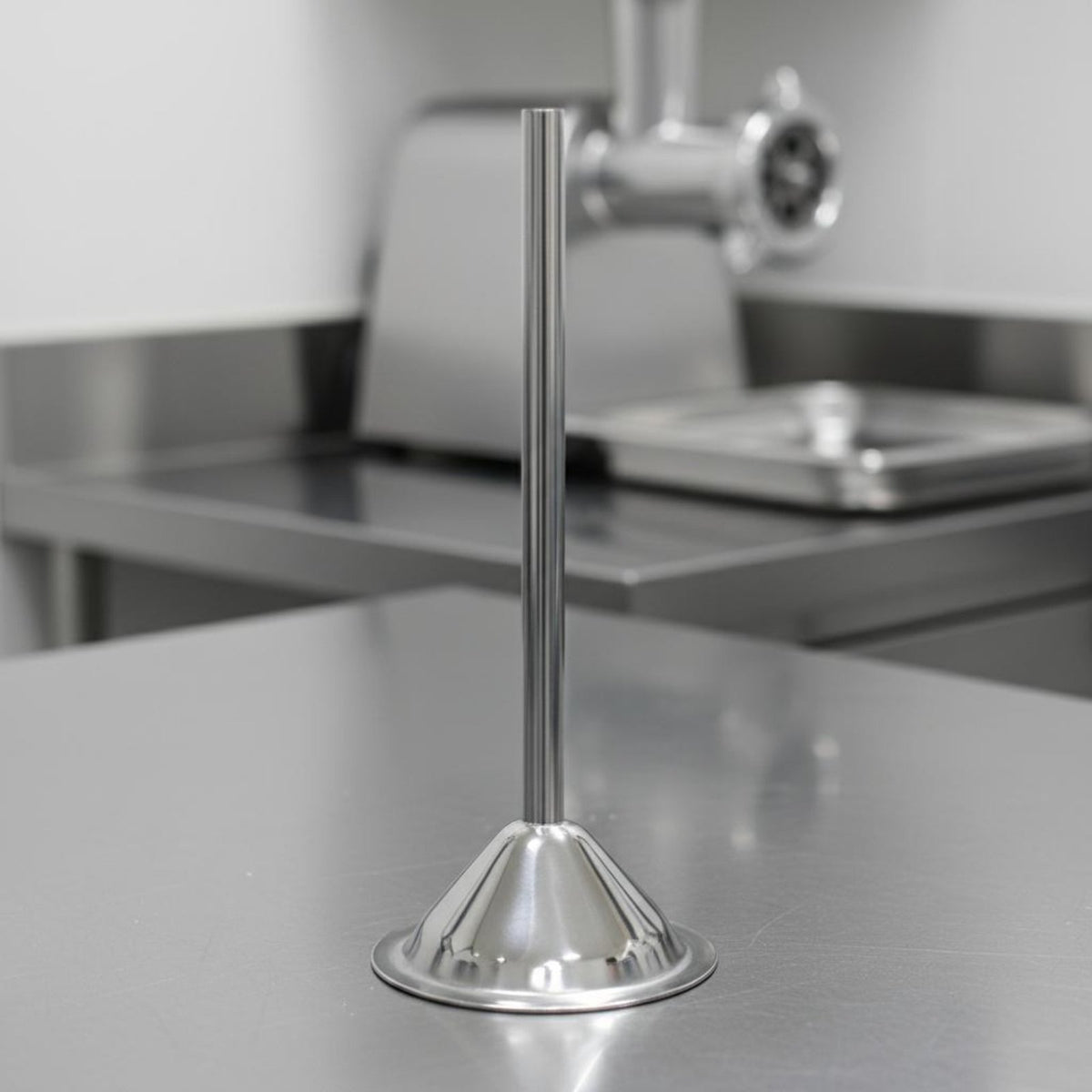Stainless Steel Sausage Funnel Large Bell Mouth Sausage Filler Nozzle