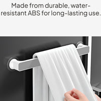 No-Drill Bathroom Towel Rack and Storage Shelf