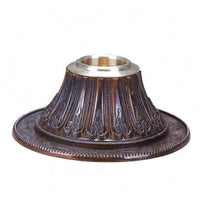 Engraved Prayer Wheel Base Embossed Prayer Wheel Stand Polished Metal-Like