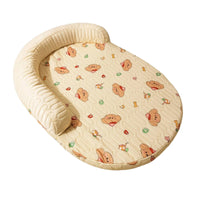 Pet Cooling Mat with Side Support Breathable Dog Bed with Side Support
