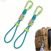 2-Pack Water Bottle Strap with Buckle, Adjustable Hand Strap for Backpacks and Belts