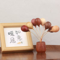 原木气球小摆件 车载摆件手作创意家居乔迁新年礼物道具装饰