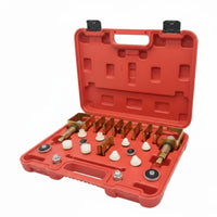 26 Pieces Automotive Air Conditioner Leak Test Set Easy to Use Vehicle Cooling System System Plug Test Kit Portable Case for DIY Enthusiasts