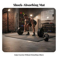 Sound Insulating Shock Absorbing Gym Flooring Noise Reducing Heavy Duty Workout Flooring High Density Weight Room Floor Mat Slip-Resistant for Weightlifters, Fitness Studio