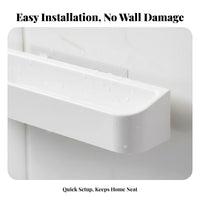 Wall Mounted Slipper Rack Space-Saving Draining Shoe Shelf Easy Installation Punch Slipper Storage for Families, Washroom, Dorm Room, Behind Door
