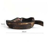 Wood Tray Unique Grain Wooden Fruit Tray Multipurpose Wood Serving Platter for Tea Room