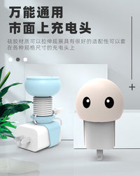 Silicone Cable Organizer and Charger Holder with Cartoon Design