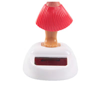 Solar-Powered Wobbling Girl Car Ornament