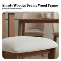 Cane rear Dining Chair sturdy Wood Frame Accent Seating Upholstered Seat Retro Design for Homeowners, Home Office
