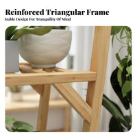 Multi-Tier blossom Pot Stand Easy Assembly Display Shelf Optional casters