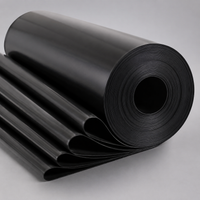 Black Blue Sheet, Waterproof Sheet, Leak-Proof Sheet, Protective Sheet, Civil Engineering Sheet, For Garden Ponds, Synthetic Resin, 1 Piece