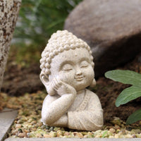 Sleeping Buddha Statue Handmade Look House Decoration Serene Appearance