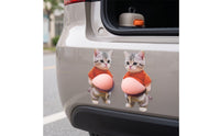 Cute Cat Sticker Die-Cut Cat Stickers 3D Belly Cartoon Animal Decals Funny for Laptop