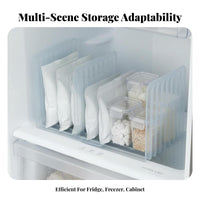 Made in Japan Refrigerator Partition Board Space Saving Adjustable Refrigerator Divider Easy Installation for Meal Preppers, Pantry, Drawers