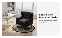 Armless Upholstered Side Chair Light Luxury design Home Seating Modern Design Ergonomic Backrest for Students, Vanity Area