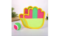 Parent-Child Interaction Sticky Ball Grab Game Long-Lasting Adhesive Hook-and-Loop Grab Catcher Set Tear Resistant for Backyard
