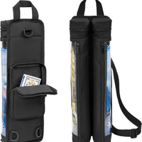 Transparent Game Mat Tube Storage Bag with Dice Holder Compatible with TCG/MTG Mats