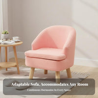 Space-Efficient Upholstered Armchair Space-Saving Single Sofa Removable and Cleanable Cover Minimalist Design for Renters