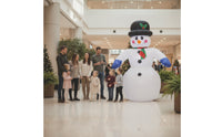 Christmas Inflatable Snowman Giant Snowman Yard Decor Outdoor Decoration Cheerful Festive