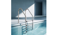 Pool Ladder with Handrails 304 Stainless Steel Swimming Pool Ladder Heavy Duty for Backyard