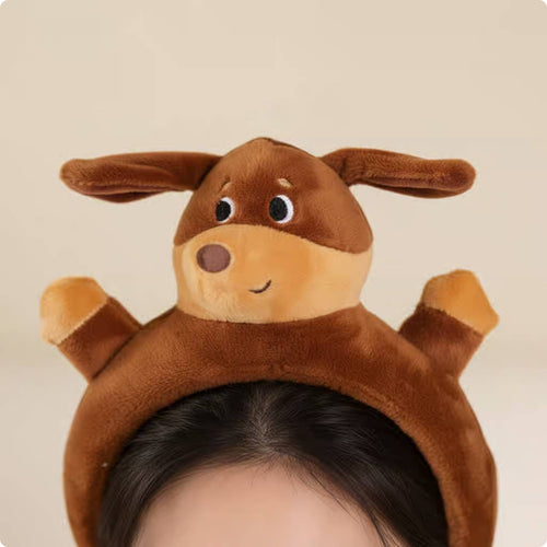 Soft Fabric Dog Headband Stage Performance Costume Item Cosplay for Party