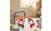 2 Pieces Red Plastic Playground Safety Handle Mounting Hardware Included Slide Handle Easy Installation Kids Hand Grip Non-Slip for Children