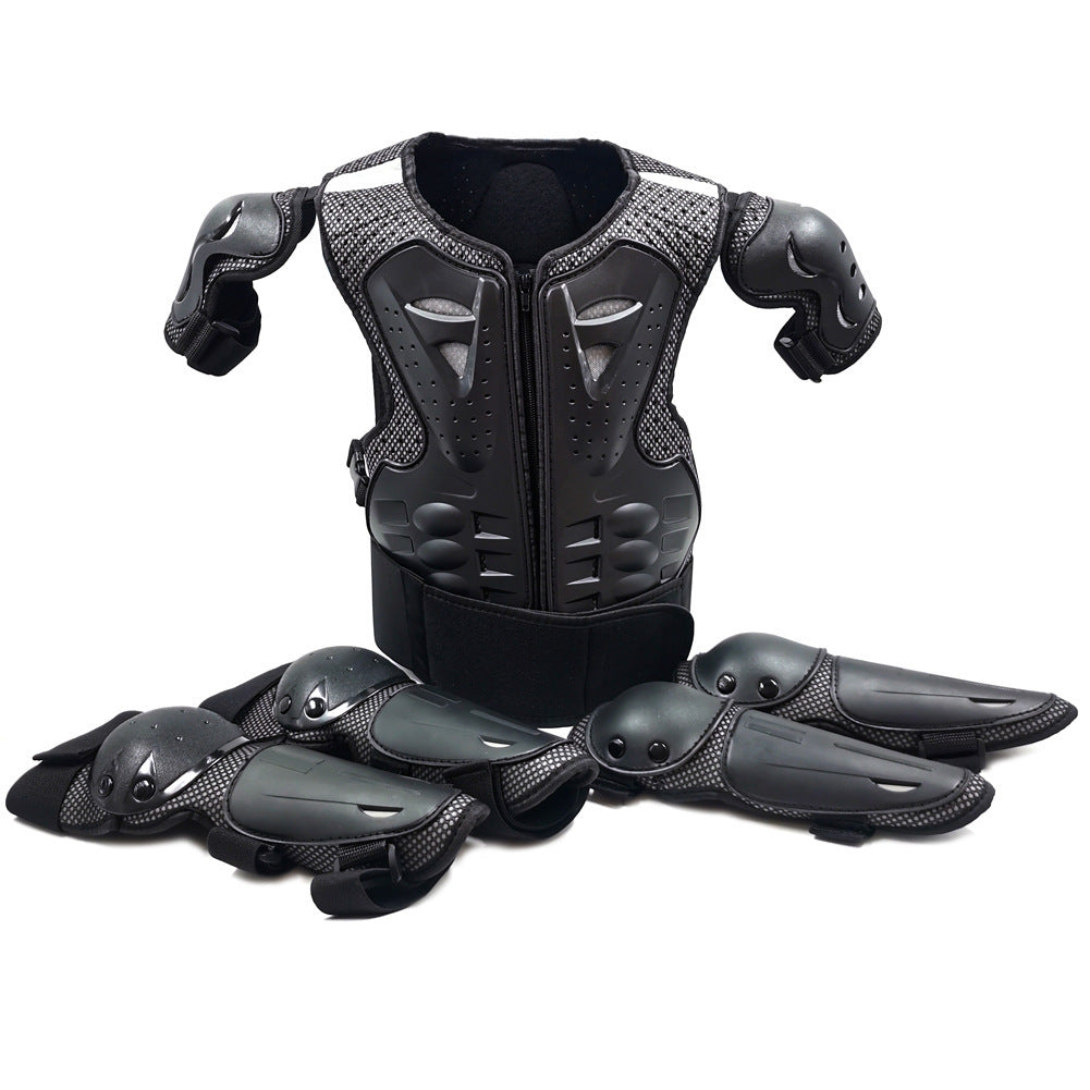 Kids Motorcycle Protective Gear Set with Knee and Elbow Pads