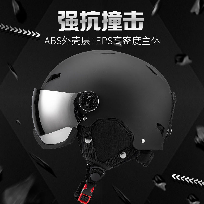 2026 Adult Winter Ski Helmet with Goggles for Outdoor Sports Protection