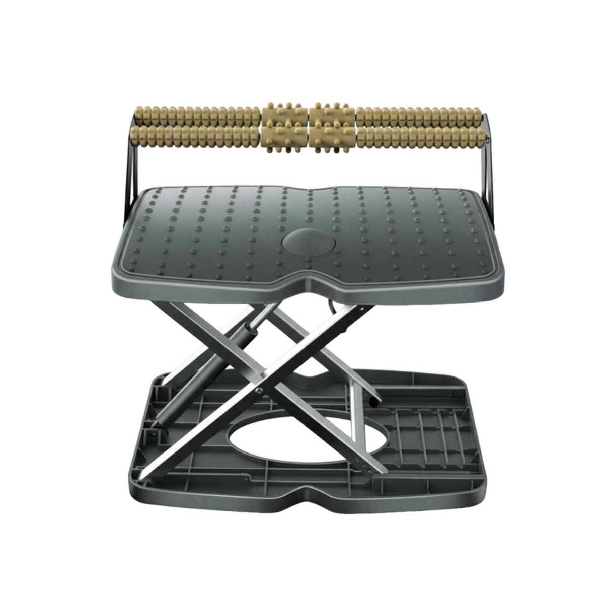 Adjustable Padded Footstool Non-Slip Surface Adjustable Under-Desk Footrest