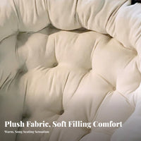 Luxuriously Soft Saucer Chair Foldable Padded Saucer Chair Modern Design