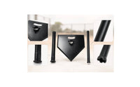 Batting Tee with Home Plate Base Rubber Batting Tee Heavy Duty Sports Gear for Baseball Athletes, Backyard Training, Field Exercises