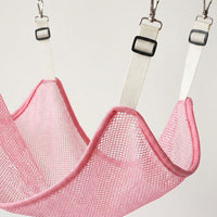 Cat Hammock Hanging Cat Bed and Swing, Breathable Geometric Shape with Cage Hooks, Reversible Pet Accessory for Indoor Cats, Double Sided
