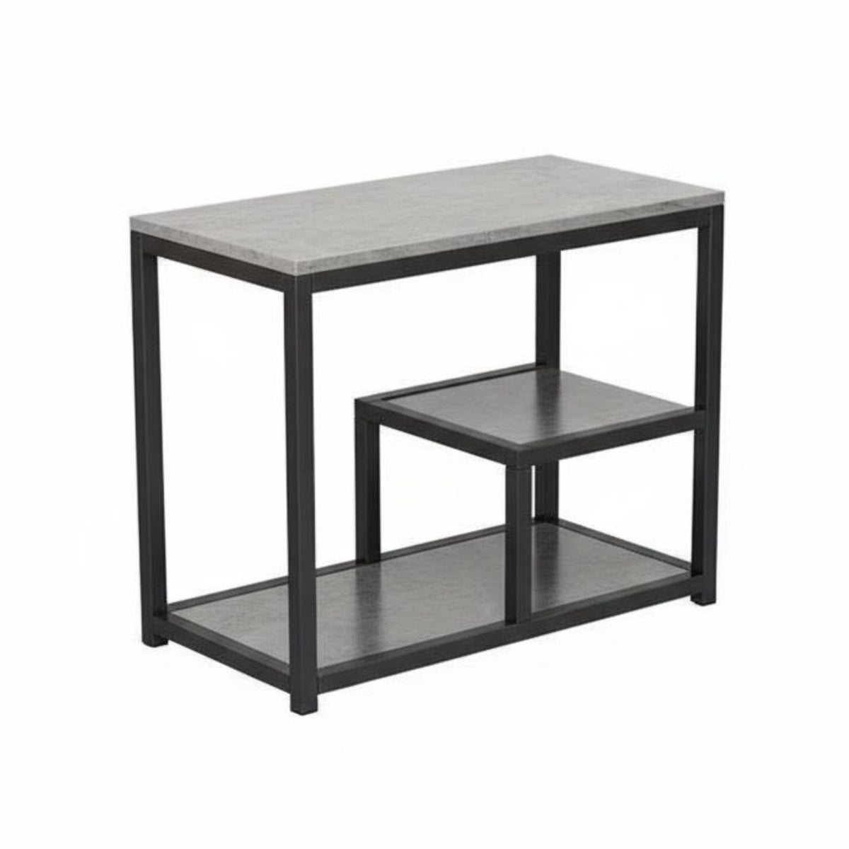 3-Tier Narrow Side Table Slim Design Storage Rack Multi-Functional for Students