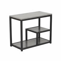 3-Tier Narrow Side Table Slim Design Storage Rack Multi-Functional for Students