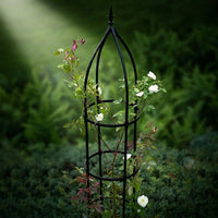 Garden Decor Iron Art Garden Trellis for Climbing Plants, Heavy Duty Plant Support Garden Obelisk, European Style Tomato Cage for Potted Plants