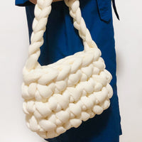 Chunky Tube Yarn Machine Washable Chunky Yarn Non-Shedding for Crafters