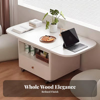 Multi-Tier Rolling Cart Mobile Design Expandable Rolling Storage Table for Hosts