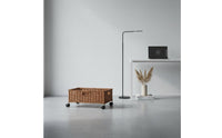 Book Storage Basket Handle Grip Rolling Storage Basket Sturdy for Living Room