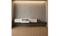 Extendable TV Cabinet Ready-to-Assemble Extendable TV Stand Space-Saving Media Console