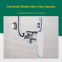 Temperature-regulated mixing valve, U-shaped toggle faucet, hot and cold water control, bathroom shower, high quality brass