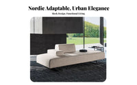 Nordic design aesthetic Multi-Piece Configurable Sofa Modern Stylistic Curved configurable set Sofa Creative Shape configurable Couch Lowlow-rear rear for Interior Designers, Apartment Dwellers, Business Owners