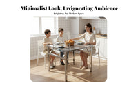 Foldable Design Rectangular Folding Table InstallationNo-Cost Dining Furniture No Assembly Required Portable Furnishing Reinforced and Sturdy for Street Vendors, Business Owners, Outdoor Stall, Office, Restaurant, Indoor Use