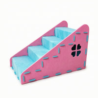 4-Step Pet Stairs Removable Dog Steps Washable for Bedside