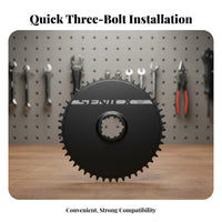 Narrow Wide Chainring CNC Machined Narrow Wide Bike Chainring Direct Mount Chainwheel Aluminum Alloy Folding Bike Crankset Disc