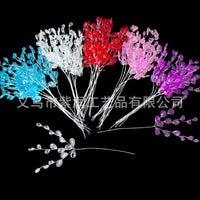 Acrylic Flat Teardrop Beads with Aluminum Wire, DIY Jewelry Making Supplies