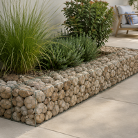 Gabion Mesh 100x100cm, Galvanised Wire Mesh Cages, Stone Baskets for Retaining Wall, Flood & Slope Protection