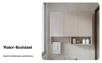 Washroom Wall Cabinet Waterproof Washroom Storage Cabinet Humidity-Resistant-Resistant Wall Mounted Storage Cupboard for Families, Adults, Balcony