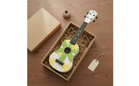 Colorful Ukulele Beginner-Friendly 21 Inch Ukulele Clear 4-String Sound-String Wooden Guitar Polished Finish