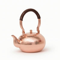 Hammered Copper Tea Kettle Stovetop Teapot Comfortable Pouring for Kitchen