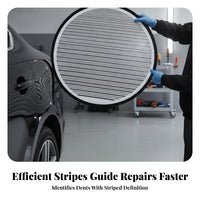 Built-in Handle Round Reflective Inspection Board Compact Foldable Damage Inspection Board